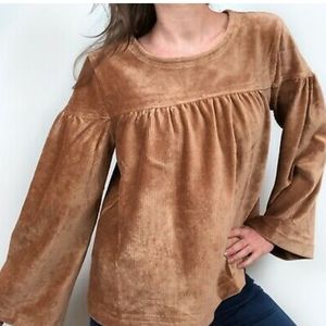 Madewell Soft Corduroy Bell Sleeve Top